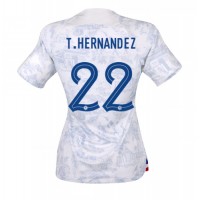 Frankrike Theo Hernandez #22 Bortedrakt Dame VM 2022 Kortermet
